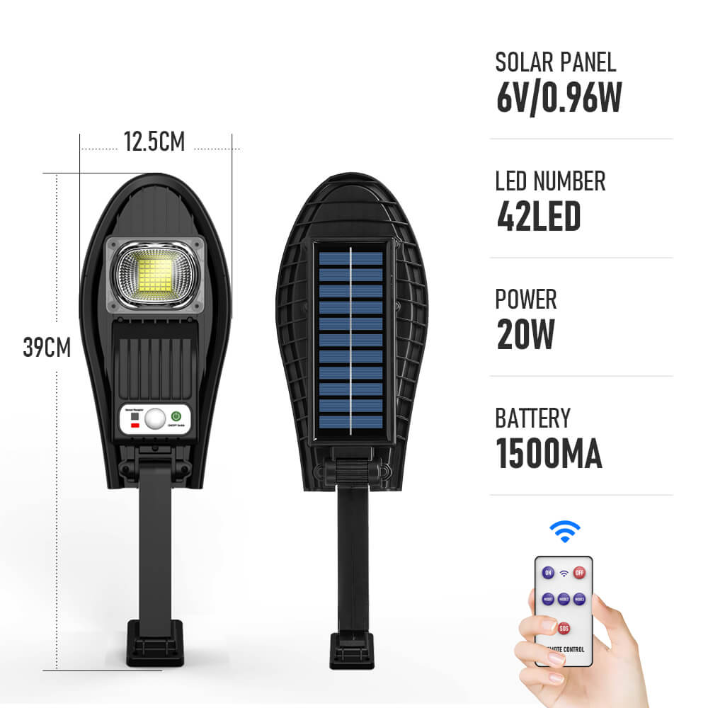 42/84/126/168 LED Super Bright Outdoor Solar Lamp 3000mAh IP65 Waterproof Street Lights Motion Sensor Garden Yard Wall Light
