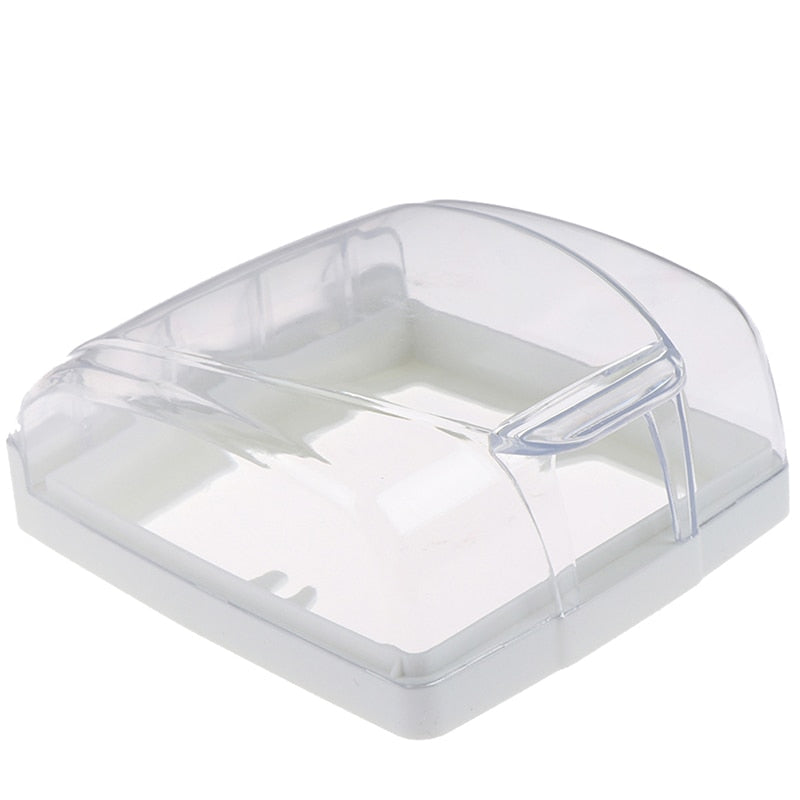 86 Type Light Panel Socket Doorbell Flip Cap Cover Clear Bathroom Kitchen Accessory Plastic Wall Switch Waterproof Cover Box