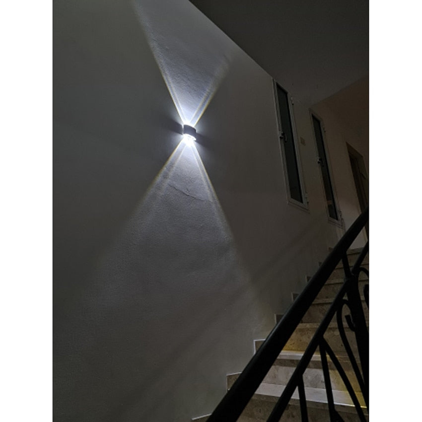 LED Wall Light Outdoor Waterproof IP65 Porch Garden Wall Lamp & Indoor Bedroom Bedside Decoration Lighting Lamp Aluminum