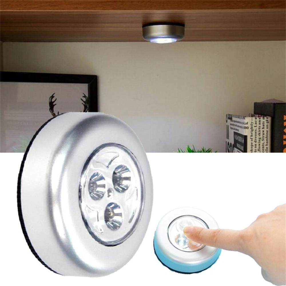 Wardrobe Bedroom Stairs Mini LED Touch Control Night Light Kitchen Wireless LED Cabinet Light Battery Powered Closet Wall Light