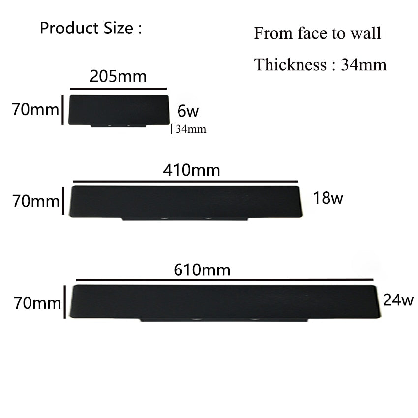 Modern Wall Sconce Up and Down Wall Lamps Aluminium LED Wall Lights Indoor Wall Lamp AU03