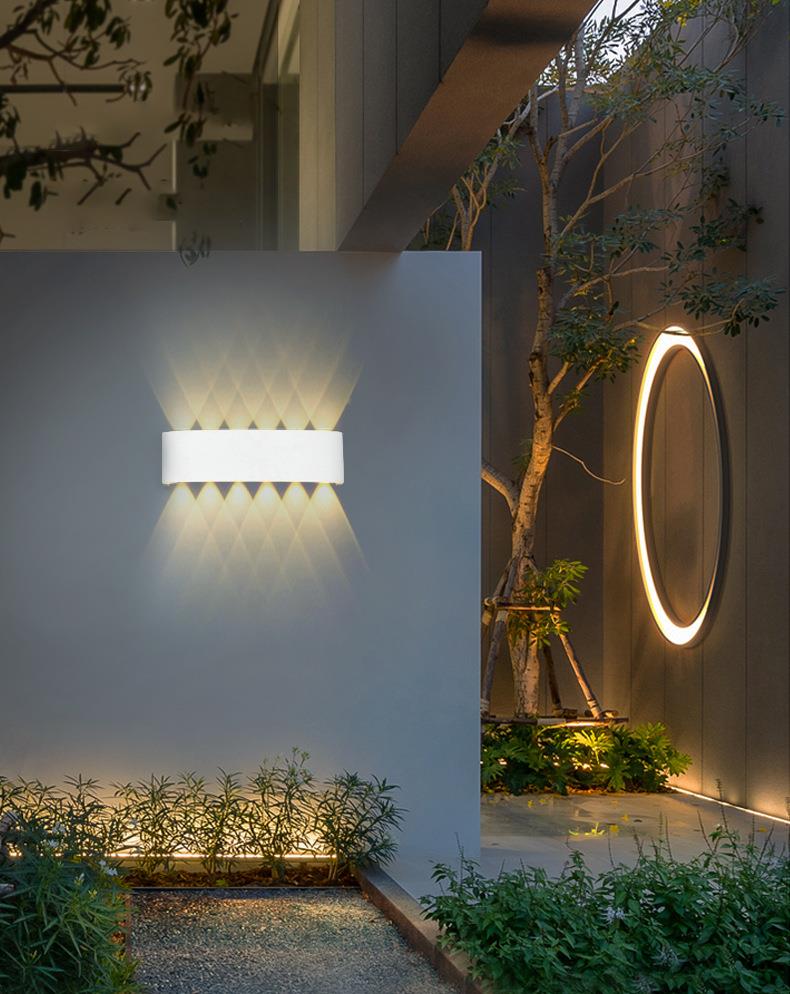 IP65 LED Wall Lamp Outdoor Waterproof Garden Lighting Aluminum AC86-265 Indoor Bedroom Living Room Stairs Wall Light