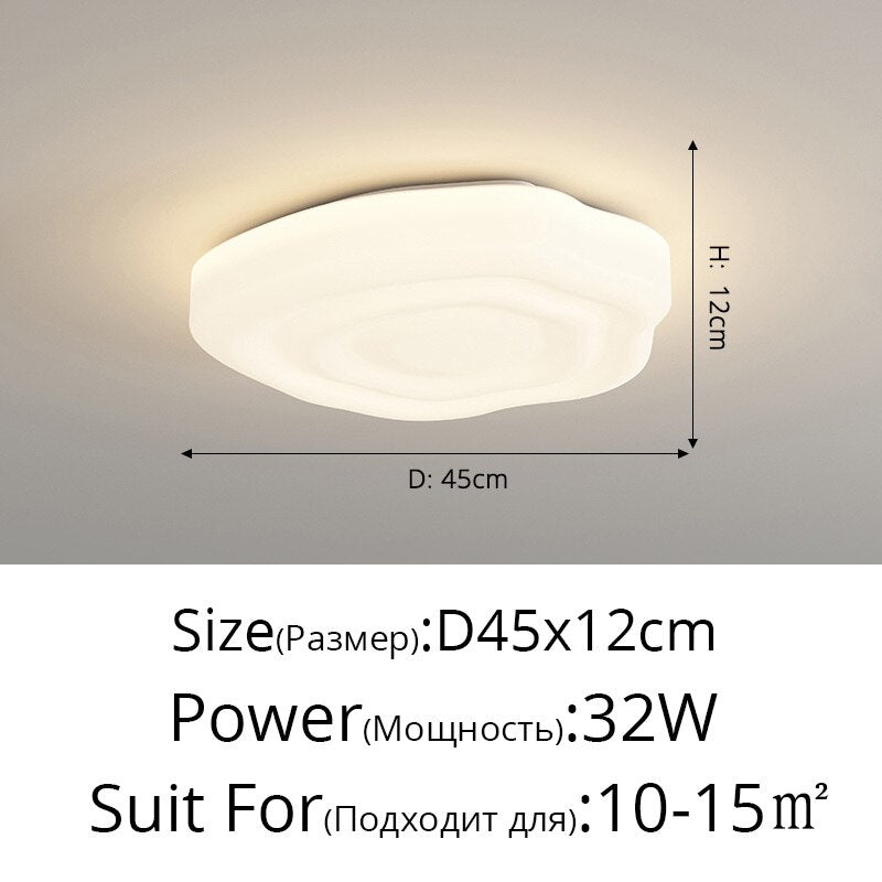 Living Room Main Lights Cloud Ceiling Lamp Modern Simple 2023 New Bedroom Study Children's Room Warm Indoor Lighting Decor Lamps