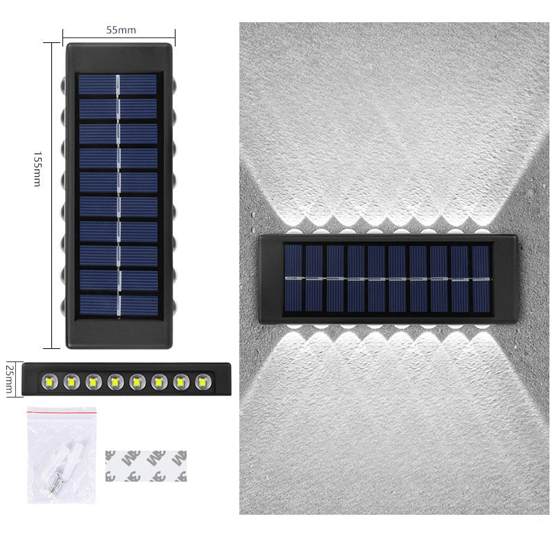 Solar Light Waterproof Solar Led Light Outdoor Sunlight Lamp for Garden Street Landscape Balcony Decor Solar Wall Lamp Outdoor