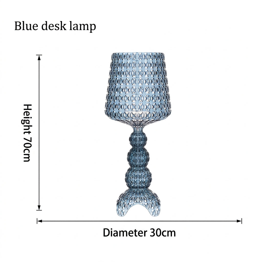 Italy Design Kartell Kabuki Table Lamps Acrylic Desk Lights Art Decor LED Standing Light Living Room Bedroom Hollow Floor Light