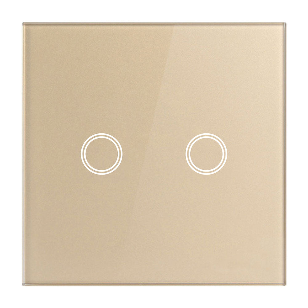 MiniTiger EU Touch Switch LED Crystal Glass Panel Wall Lamp Light Switch 1/2/3 Gang AC100-240V LED Sensor Switches Interruttore