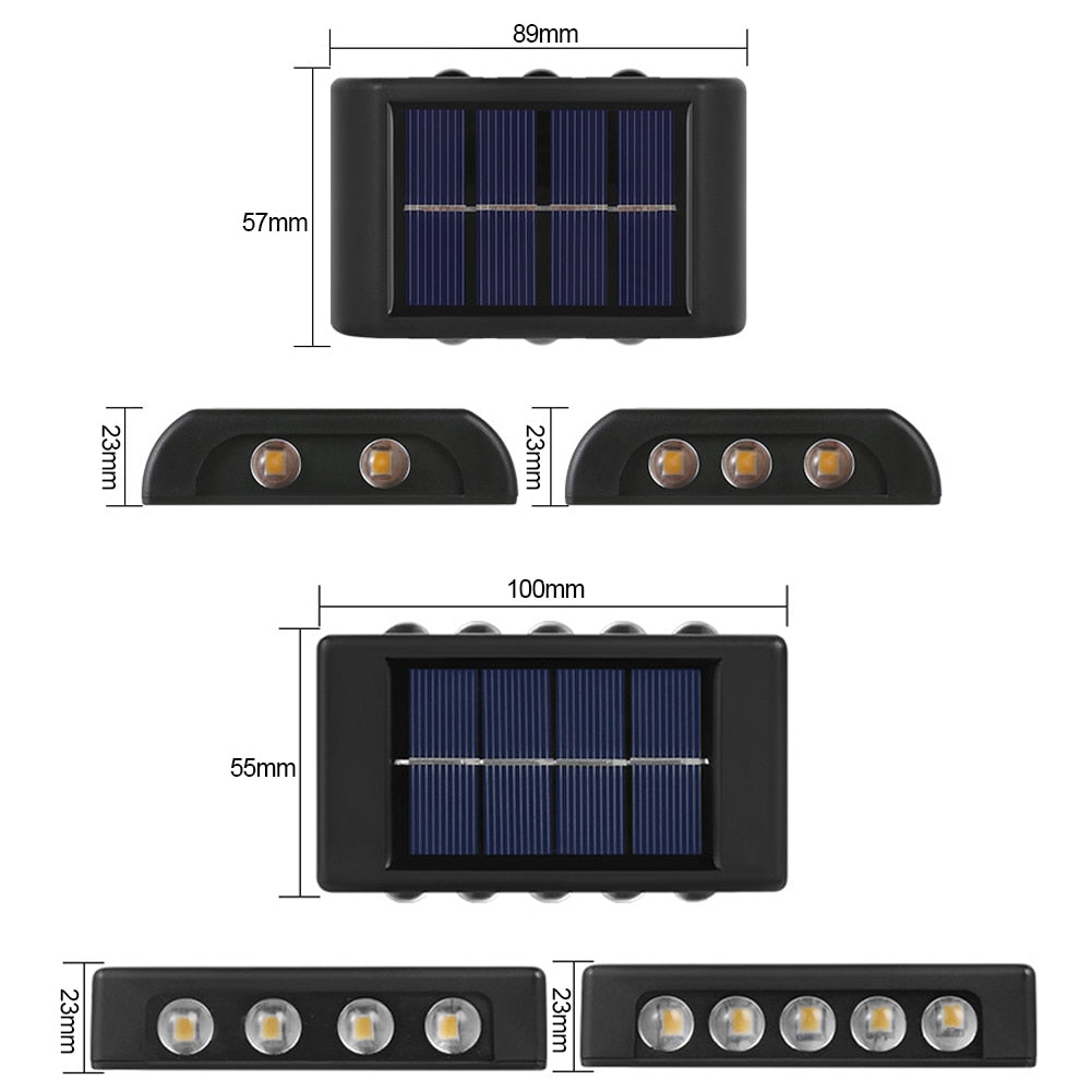 Solar Light Waterproof Solar Led Light Outdoor Sunlight Lamp for Garden Street Landscape Balcony Decor Solar Wall Lamp Outdoor