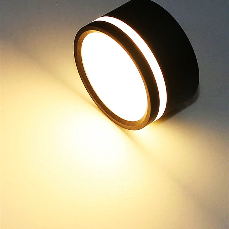 LED Downlight Dimmable Round 15W Living Dining Room Kitchen Bedroom Aisle Balcony Indoor Surface Mounted Ceiling Lamps 110V 220V