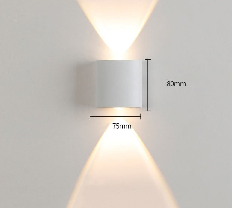 Magdalyn Outdoor Wall Lamp Aluminum Home Decoration Porch Sconce Up Down Building Fixtures Nordic Interior Waterproof Led Light