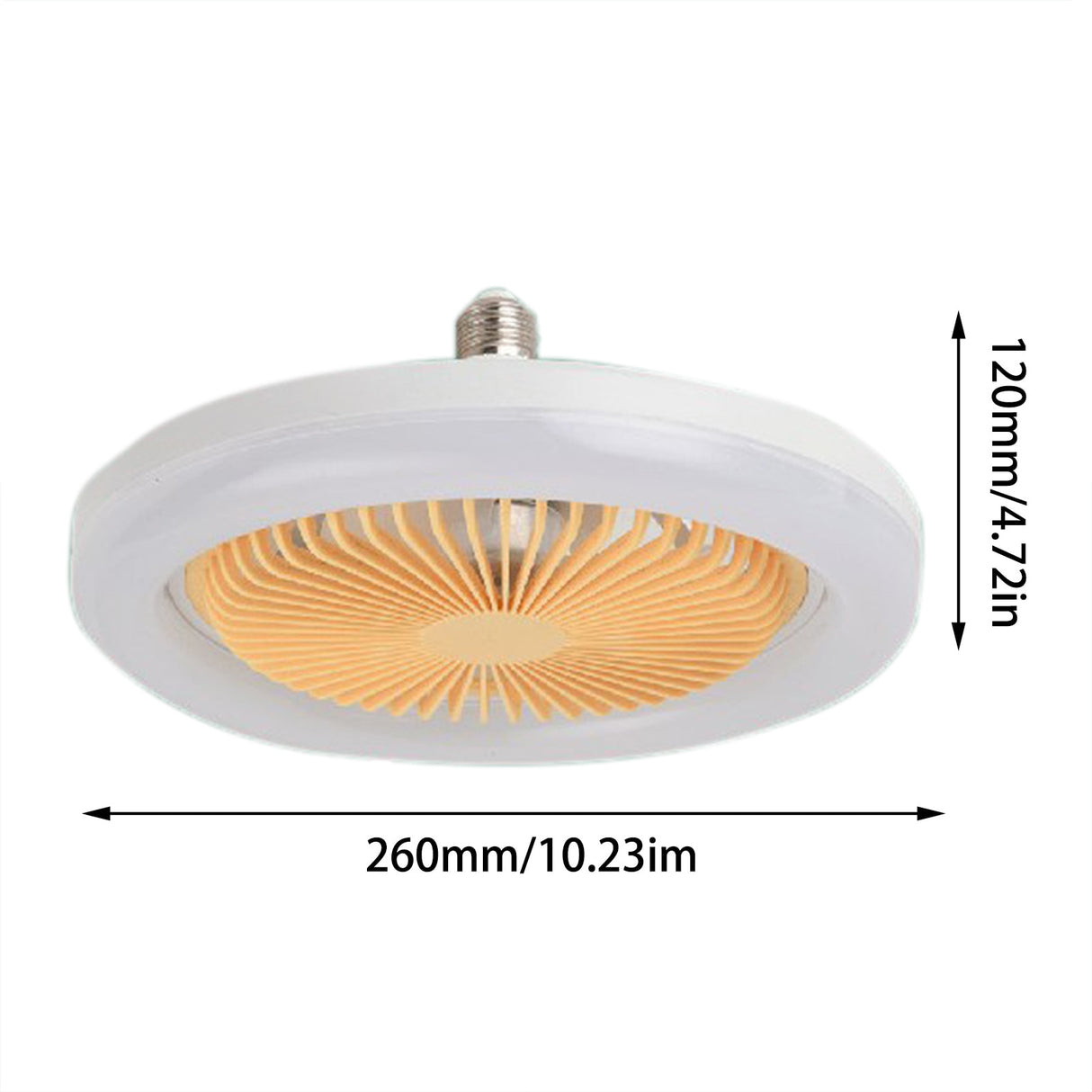 White Ceiling Fan With Light 30W LED Light Flush Mount Ceiling Fan For Indoors 3-Level Light Wind Speed With Durable Blades