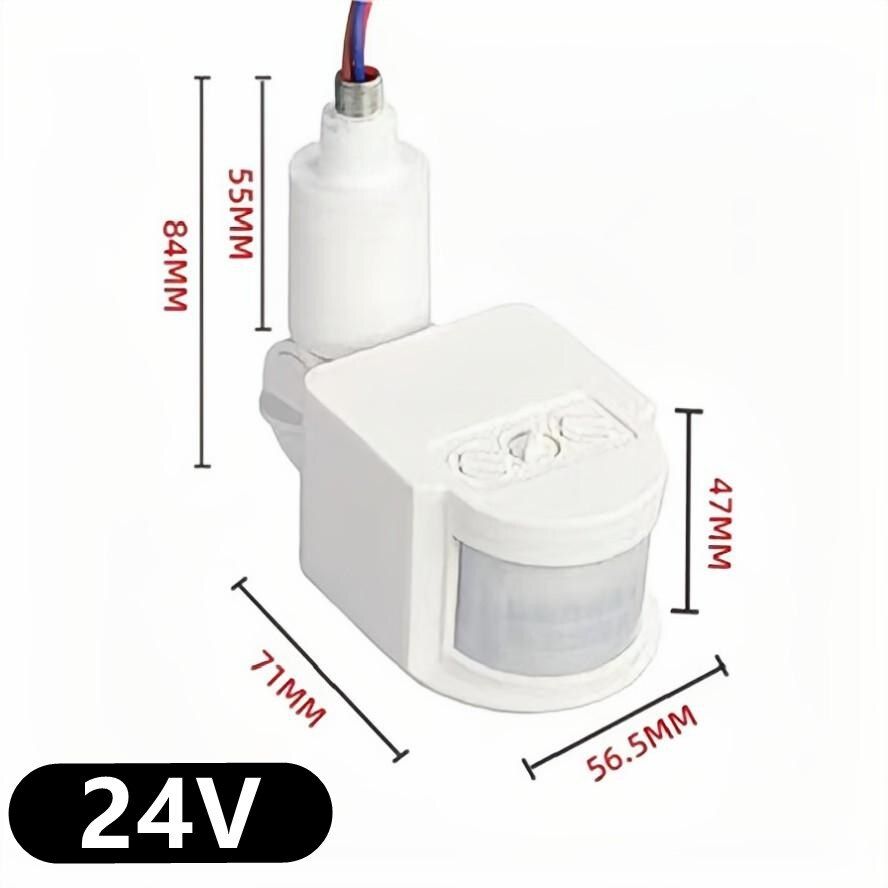 12V Motion Sensor 220V/110V PIR Movement Detector Automatic Infrared Wall Mount Timer Outdoor 24V LED Motion Sensor Light Switch