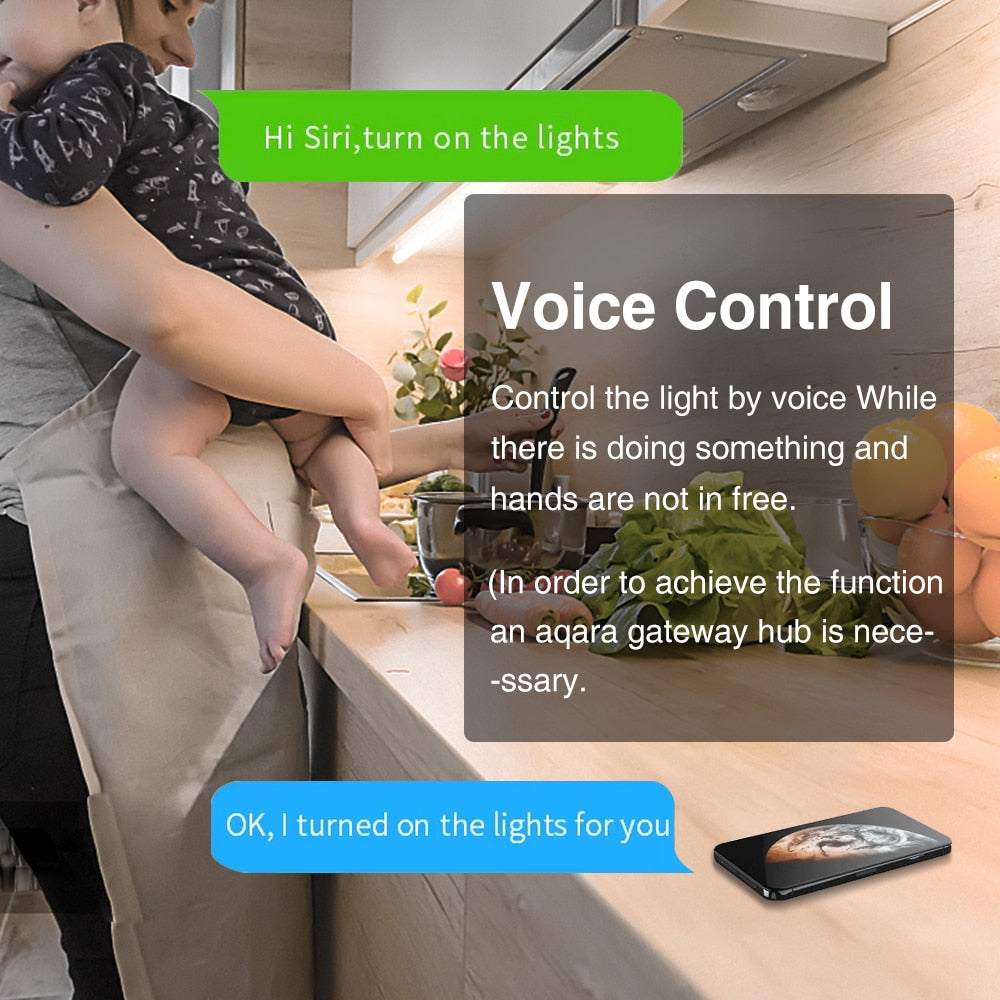 Aqara D1 Smart Switch Wireless Switch Single Fire Wire ZigBee Wireless Wall Switch Smart Home Light Control For Mihome App