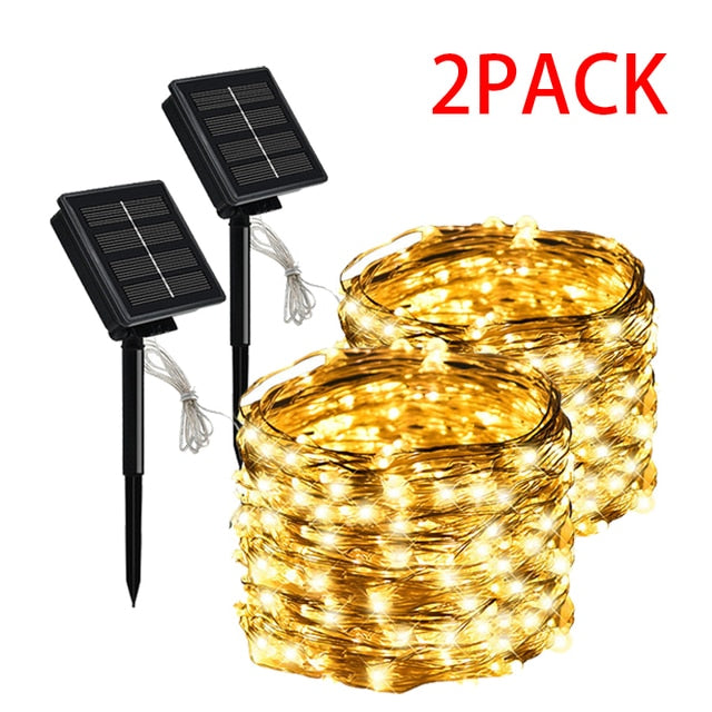 Solar String Fairy Lights 5m 50LED / 30M 300 LED Waterproof Outdoor Garland Solar Power Lamp Christmas For Garden Decoration
