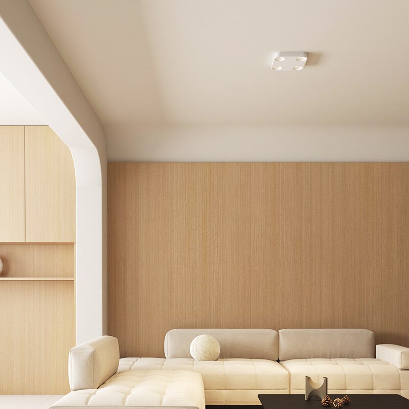 XRZLux Surface Mounted Square LED Downlight Ultra-thin LED Ceiling Lamp COB 12W 25W Ceiling Spotlight For Indoor Decor Lighting