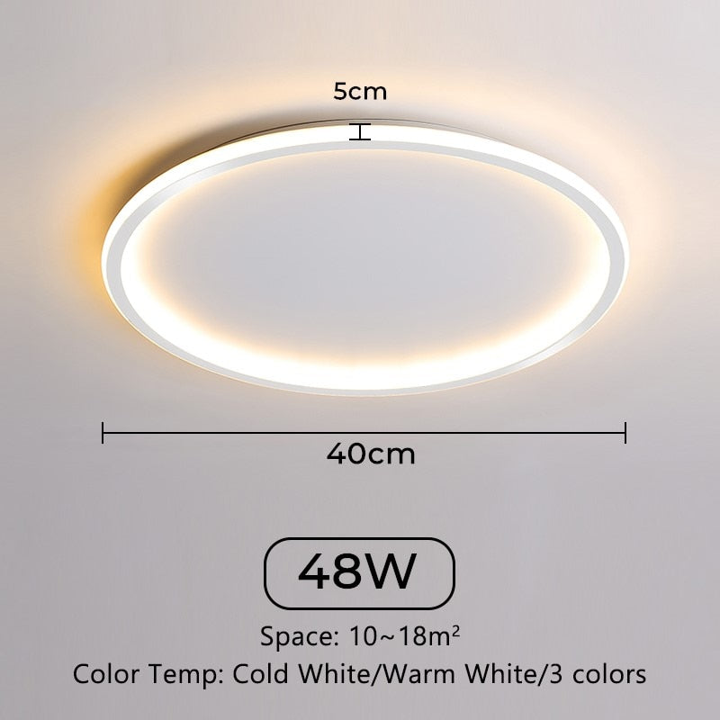 Ultra Thin Led Ceiling Lamps 30W 20W 15W 10W Modern Panel Ceiling Lights For Living Room Bedroom Kitchen Indoor Lighting fixture