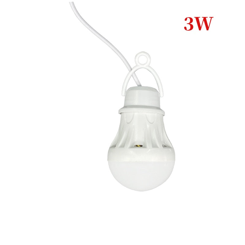 LED Lantern Portable Camping Lamp Mini Bulb 5V USB Power Book Light Reading Student Study Table Lamp Super Birght for Outdoor