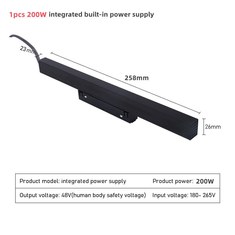 QIUBOSS Modern Magnetic Track Lights Embedded LED Spotlight Downlight Living Room Without Main Light Lighting Grille Lamp Series