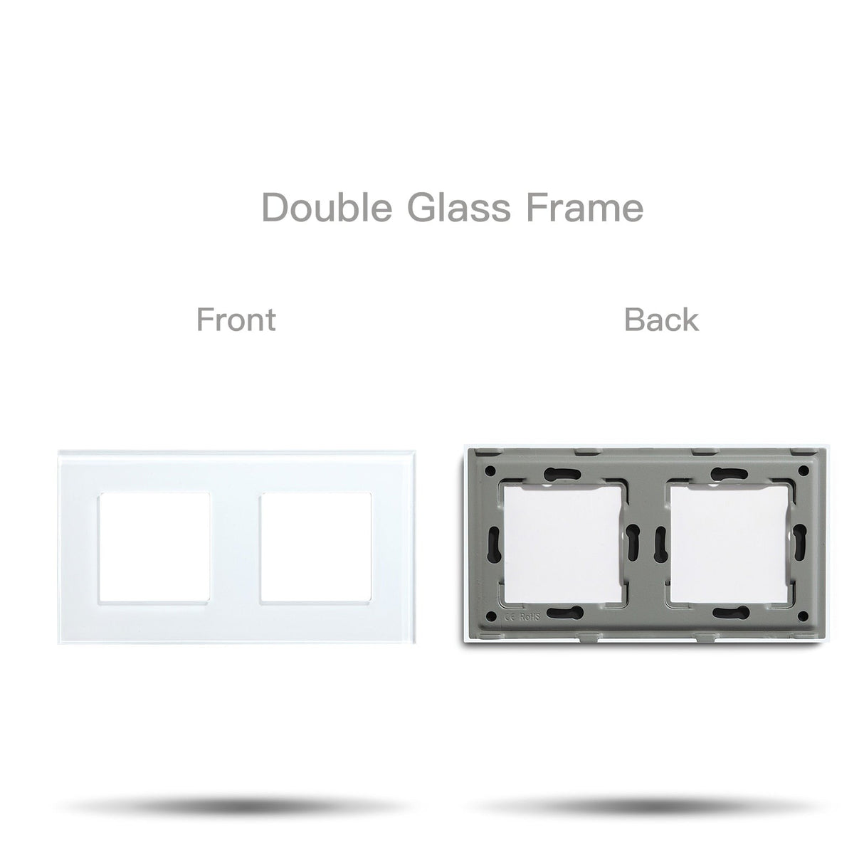 Wall Light Switches Glass Panel Parts White USB Sockets Function Parts DIY EU CAT5 TV Sockets Power Outlet Parts