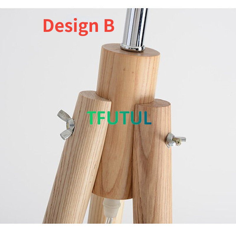 Scandinavian Solid Wood Floor Lamp Living Room Sofa Standing Lamps Creative Tripod Bedroom Vertical Table Lights Home Deco