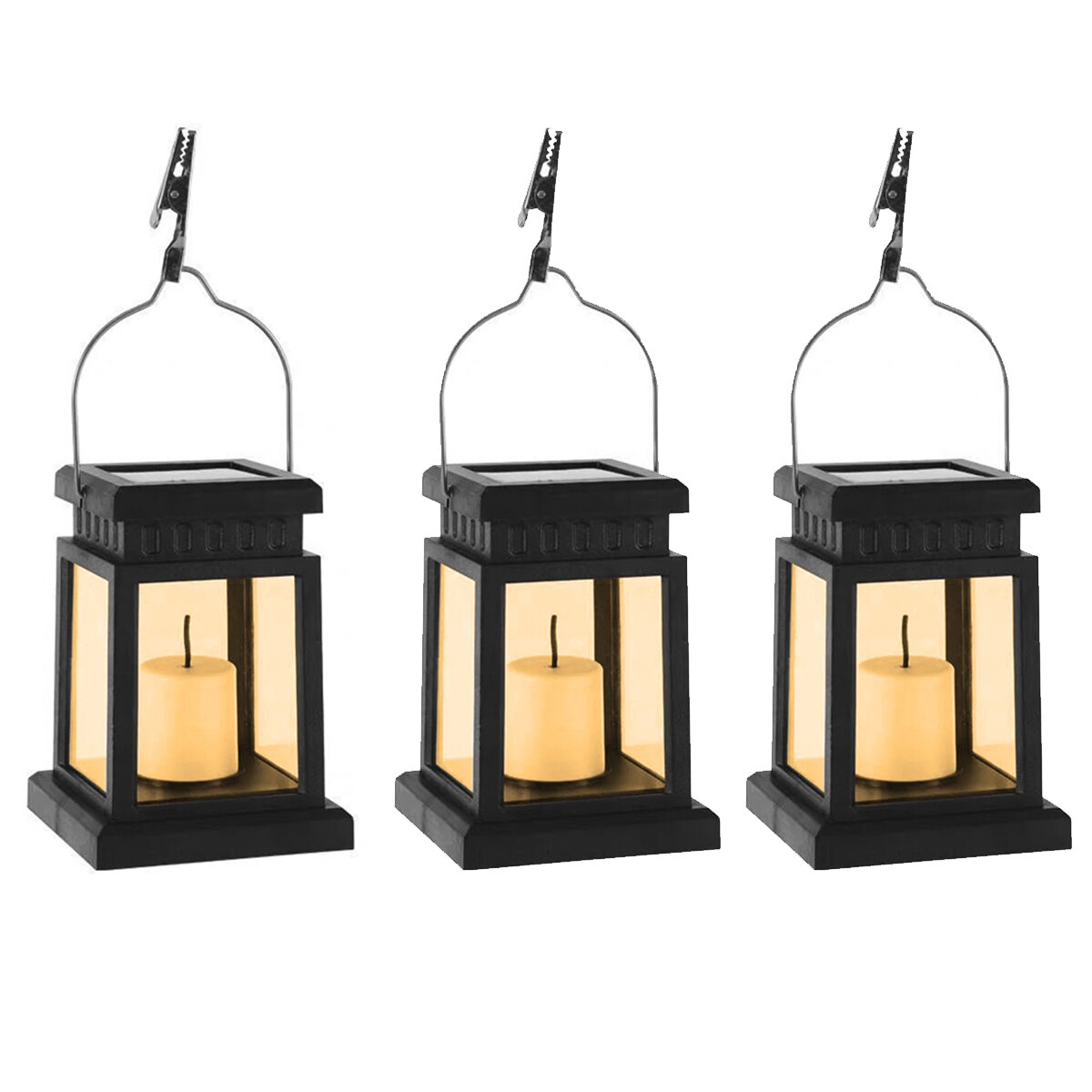 5pcs Solar Palace Lantern LED Lawn Lights Garden Decors Landscape Courtyard Outdoor Hanging Candle Lamps Floor Lights Navida