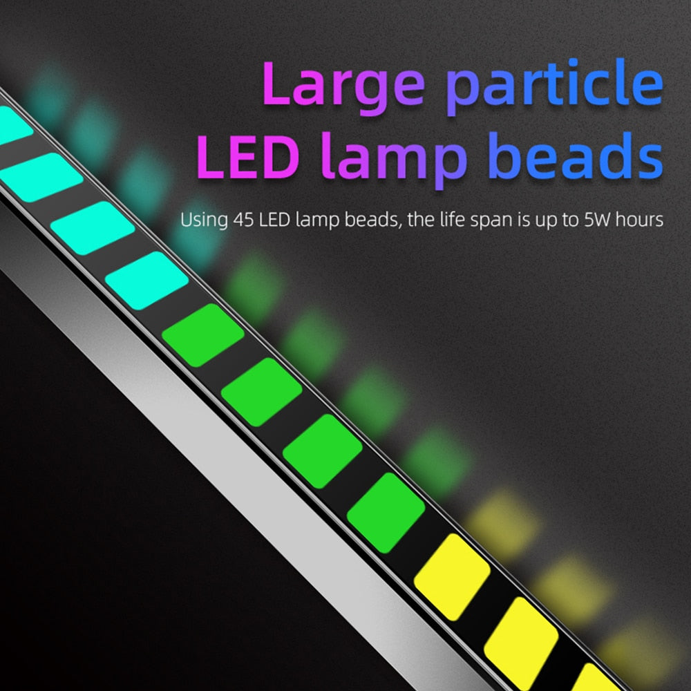 2022 NEW 1.2M Led Floor Light RGB Smart Rhythm Light Bar Remote APP Control Led Music Bar Light 45LED Sound Control Lamp Party