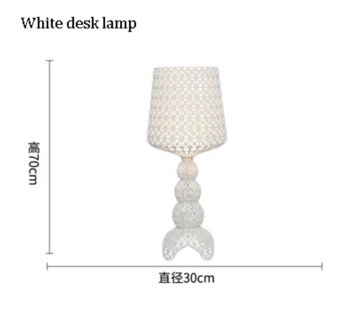 Italy Design Kartell Kabuki Table Lamps Acrylic Desk Lights Art Decor LED Standing Light Living Room Bedroom Hollow Floor Light