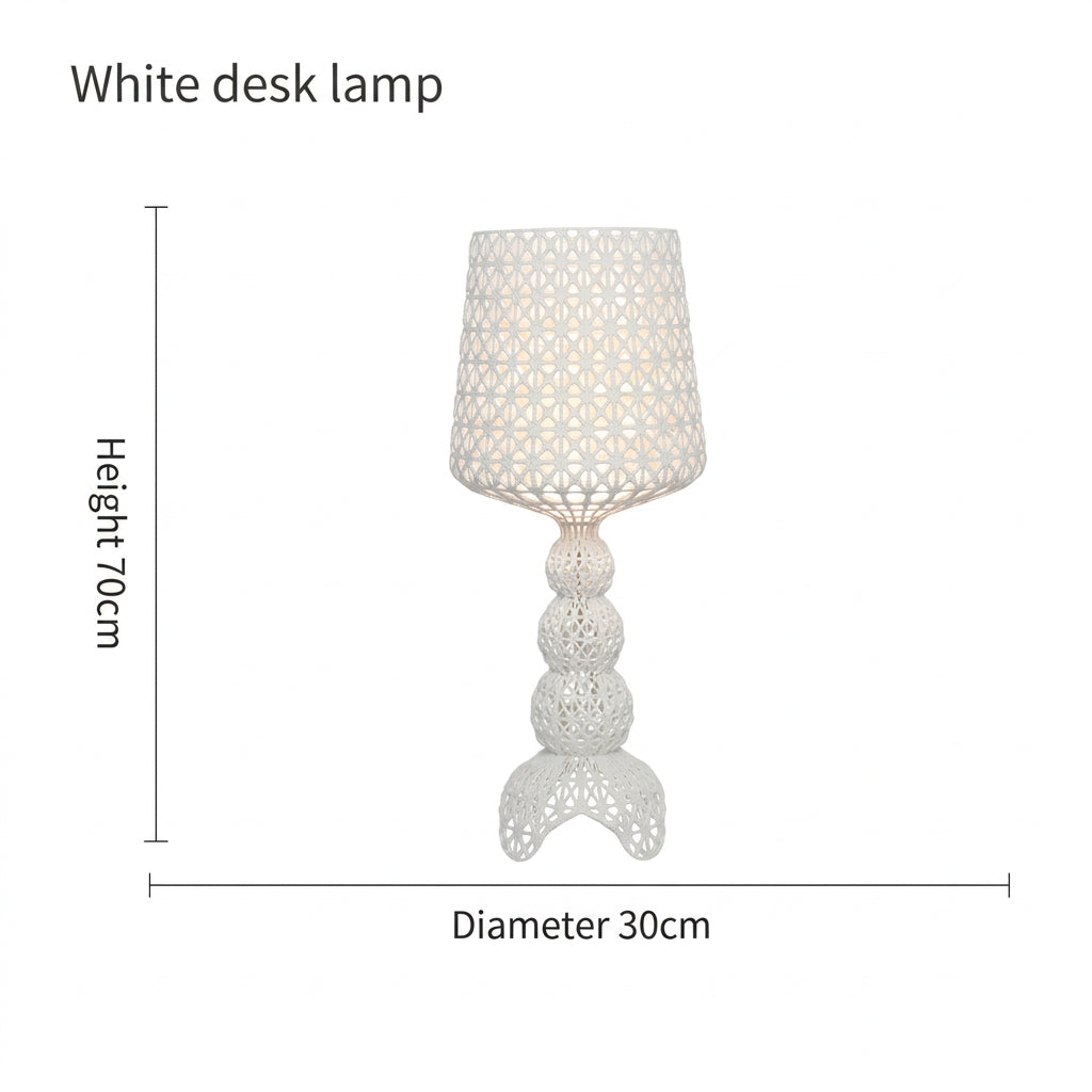 Italy Design Kartell Kabuki Table Lamps Acrylic Desk Lights Art Decor LED Standing Light Living Room Bedroom Hollow Floor Light