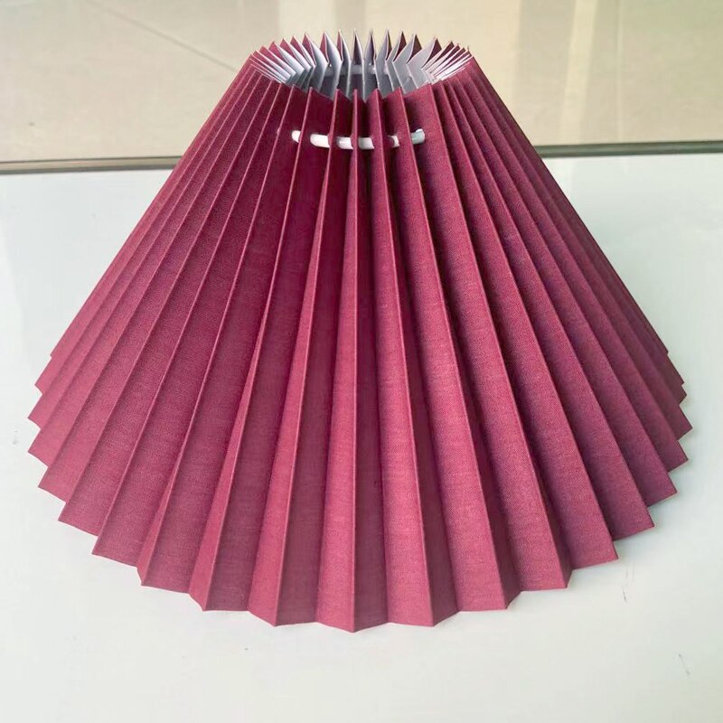 DIY pleated lampshade table lamp / wall lamp / floor lamp / chandelier cloth cover E27 lighting accessories