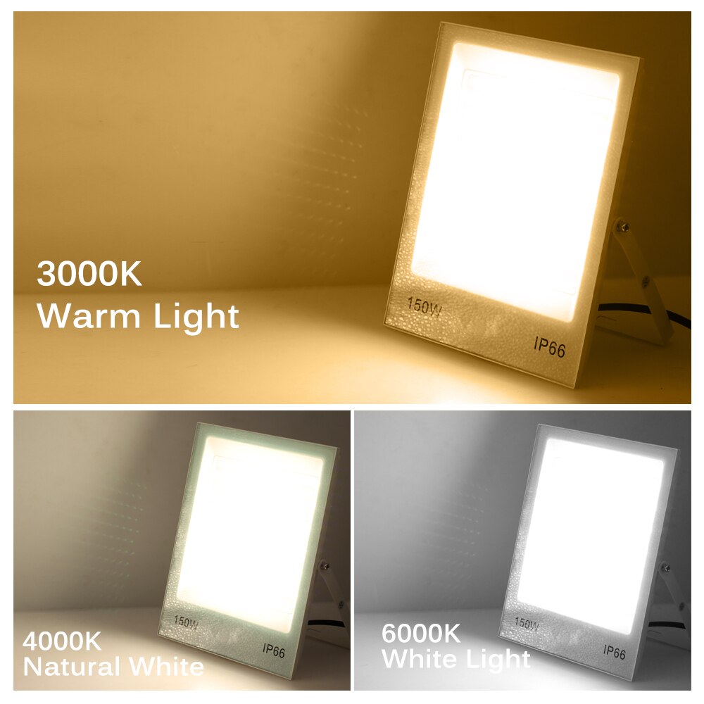 LED Flood Light AC220V 50W 100W 150W 200W High Brightness IP66 Waterproof Outdoor Lighting LED Spotlight Wall Floodlights