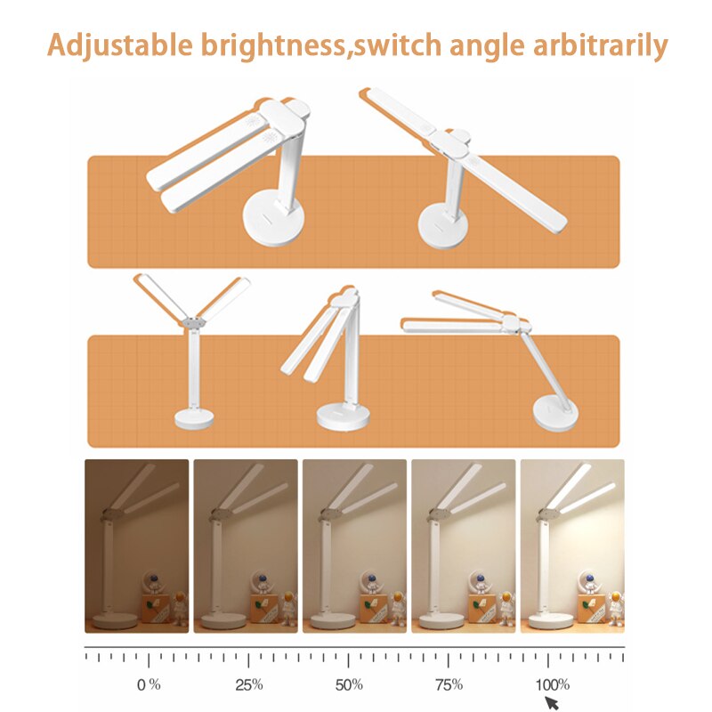 Xiaomi Youpin Reading Lamp LED Desk Lamp USB Charging Port Warm White Light Adjustable Brightness MultiAngle Switching Home Lamp