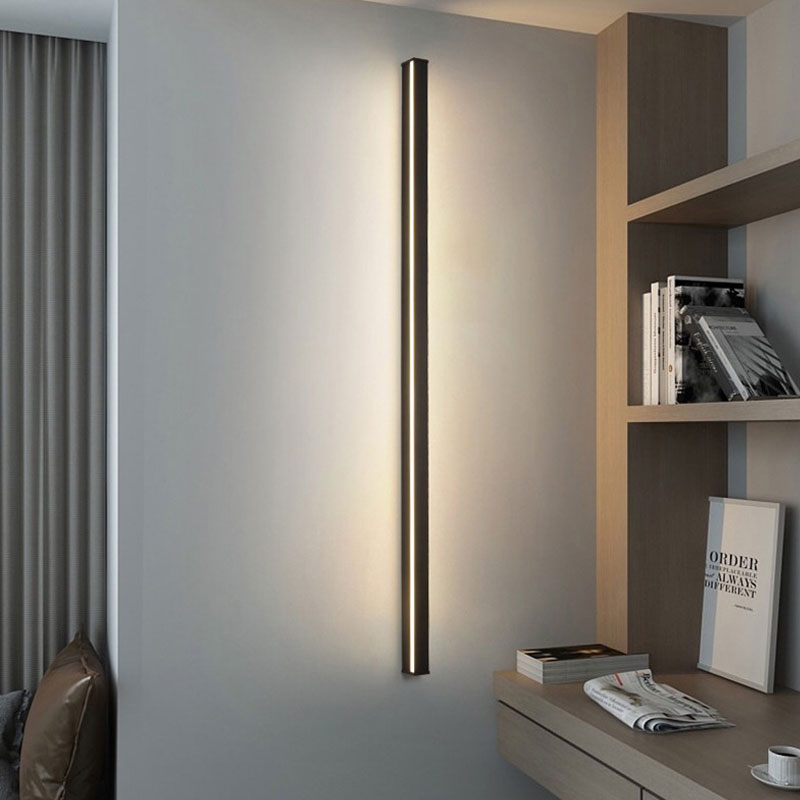 Best selling long wall lamp bedside lamp bedroom light strip simple personality master bedroom line TV sofa background decorativ