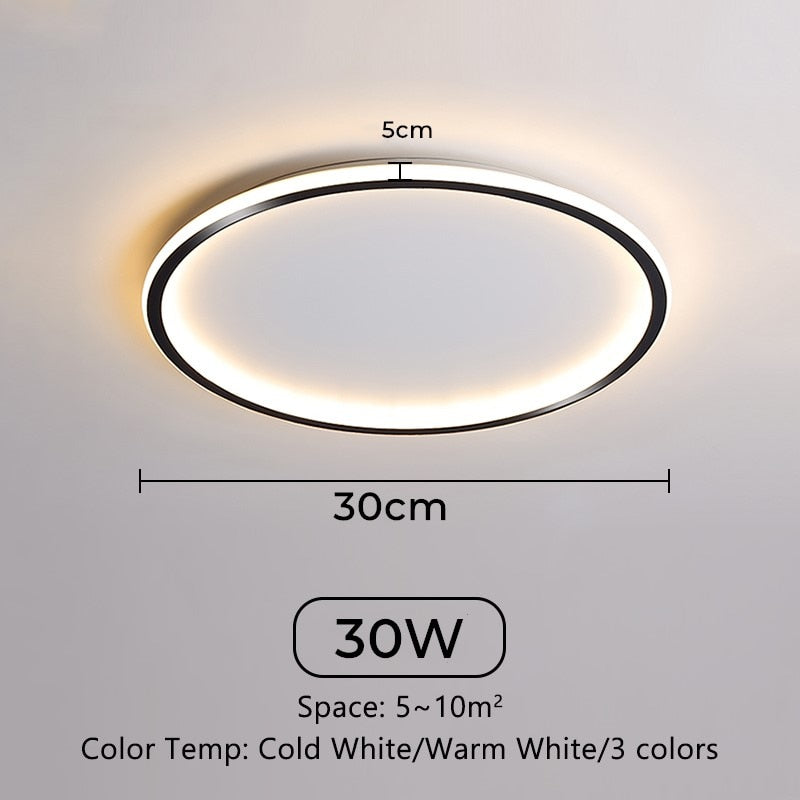 Ultra Thin Led Ceiling Lamps 30W 20W 15W 10W Modern Panel Ceiling Lights For Living Room Bedroom Kitchen Indoor Lighting fixture