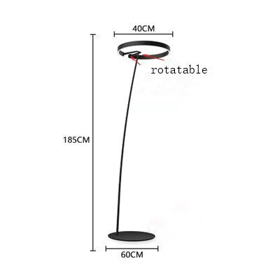 Italian Led Right Fishing Floor Lamp Creative Tall Stand Lights for Living Room Bedroom Beside Lamp Modern Study Reading Lamp