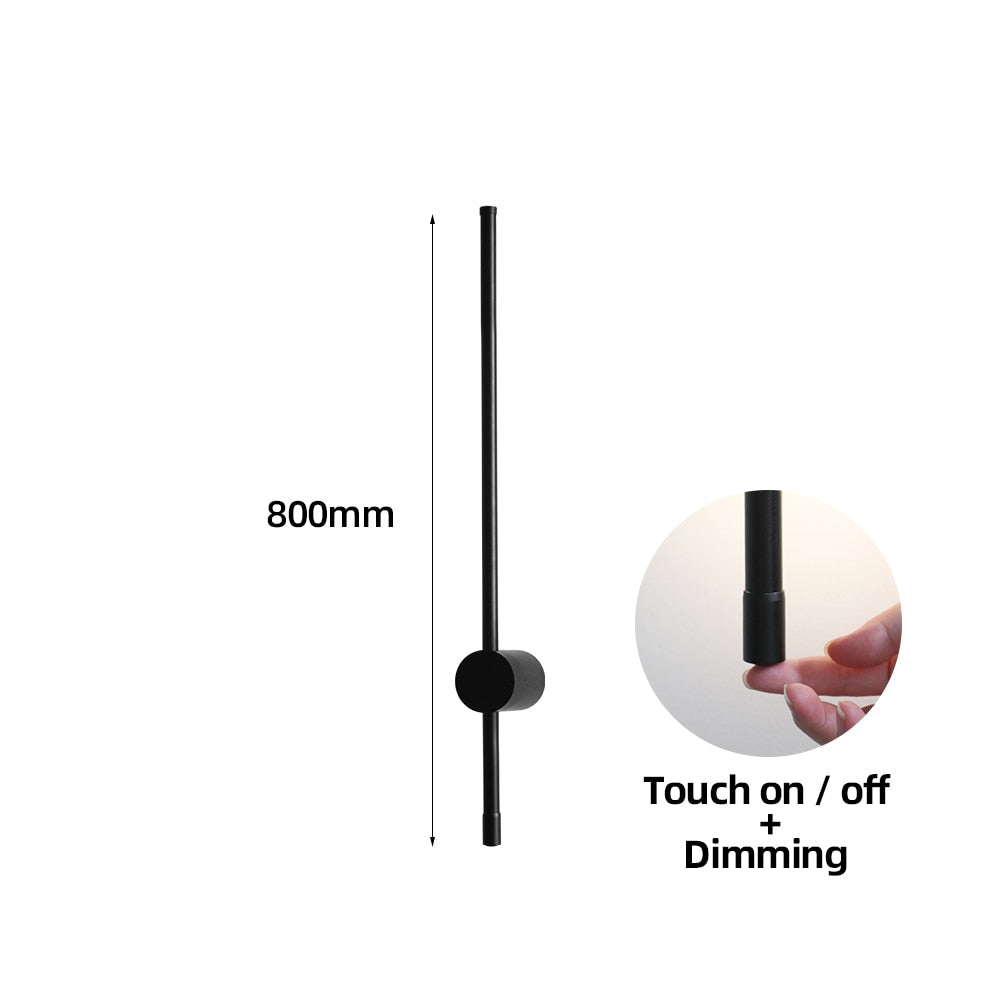 Led Indoor Wall Lamp Touch Switch Wall Sconce Lighting Fixture Bedroom Living Room Sofa Background Long Wall Light For Home