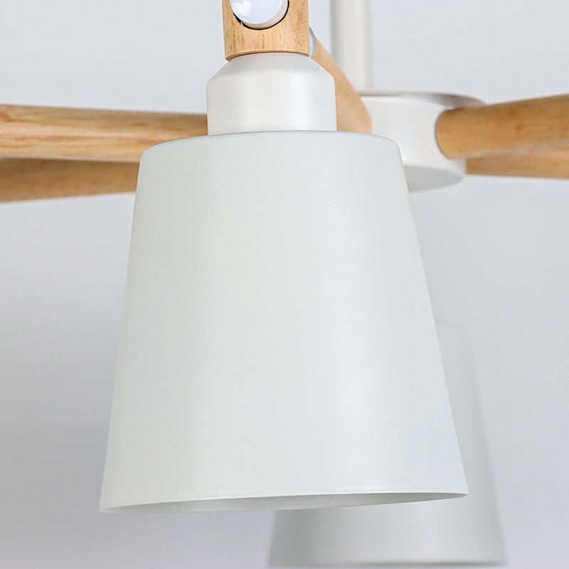 Nordic Chandelier Macaron Pendant Lights Modern Chandelier Lighting for Living Room Bedroom Loft Ceiling Lamp E27 Bulbs