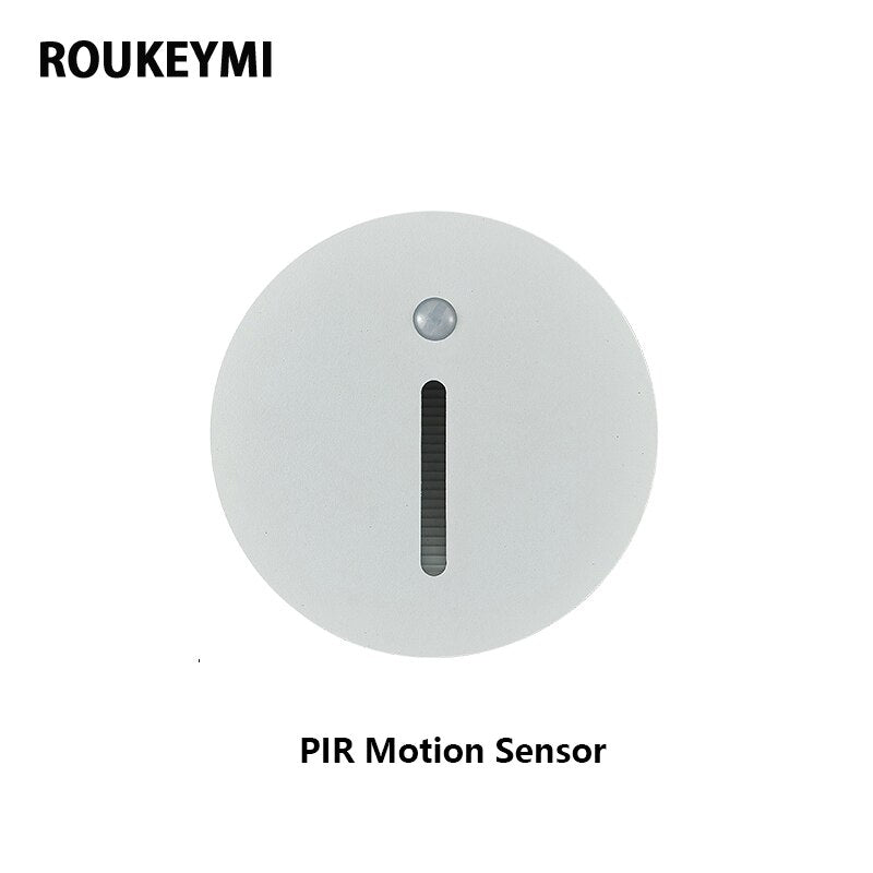 ROUKEYMI Waterproof Interior Sensor Staircase Light PIR Night Corner Led Footlight outdoor staircase light Sensor light