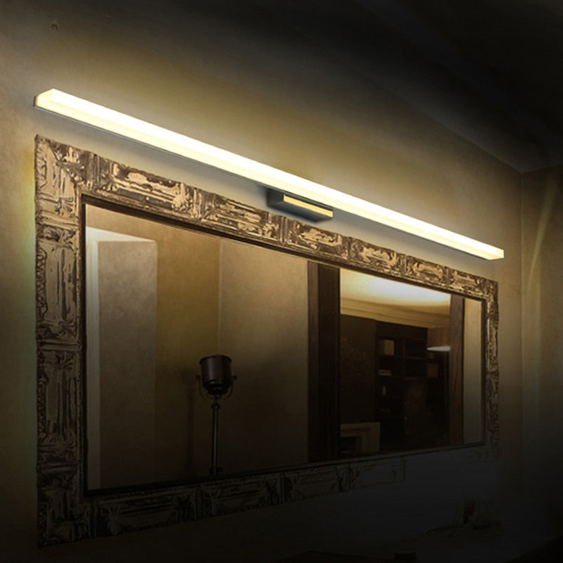 Longer LED Mirror Light AC90-260V Modern Cosmetic Acrylic Wall lamp Bathroom Lighting Waterproof