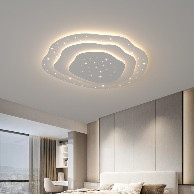 Minimalist Led Living Room Ceiling Lamp Modern Simple Home Atmosphere Master Bedroom Lamp Design Sense Ring Indoor Lighting Lamp