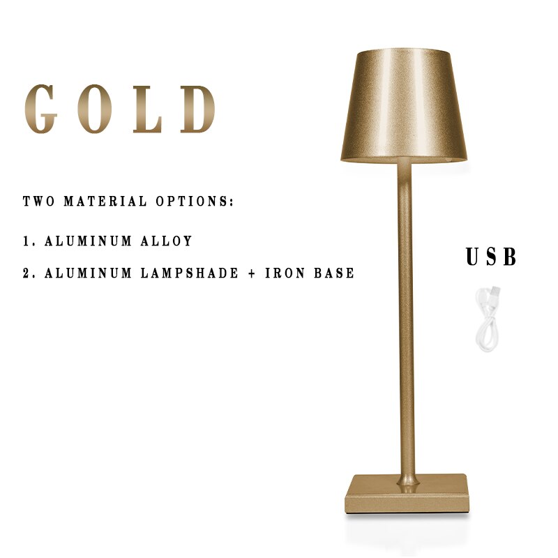 Cafe Dining Room Creative Table Lamp Adjustable Battery Rechargeable Led Night Lamp Free Shipping for Bedroom Bar Hotel Floor