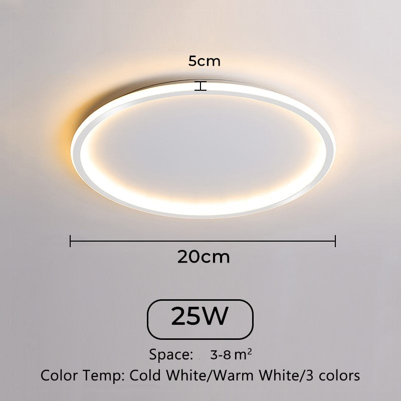 Ultra Thin Led Ceiling Lamps 30W 20W 15W 10W Modern Panel Ceiling Lights For Living Room Bedroom Kitchen Indoor Lighting fixture