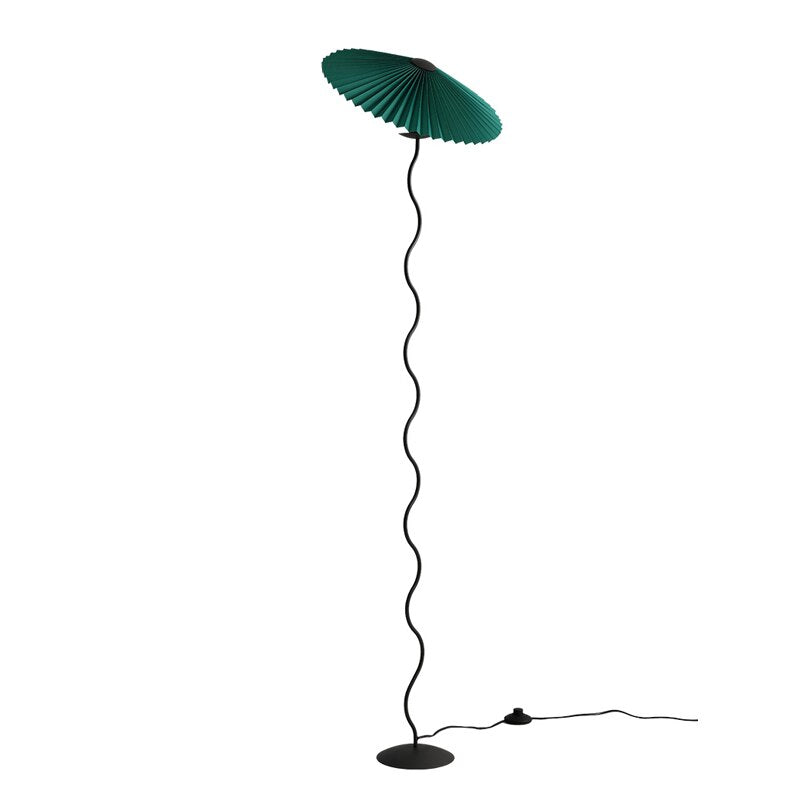 Nordic Minimalist Pleated Fabric Led Floor Lamp Living Room Home Decor Sofa Corner Standing Table Light Bedroom Bedside Lamp