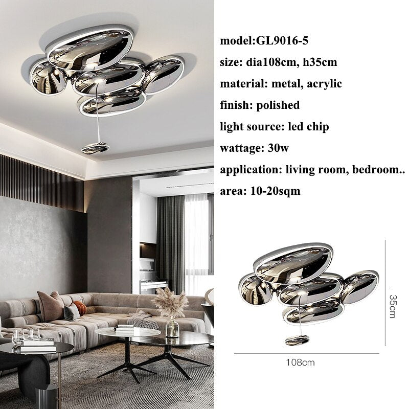 Modern Water Drop Led Ceiling Lights Living Dining Room Led Ceiling Chandeliers Lighting Home Decor Cafe Ceiling Lamp Luminaire