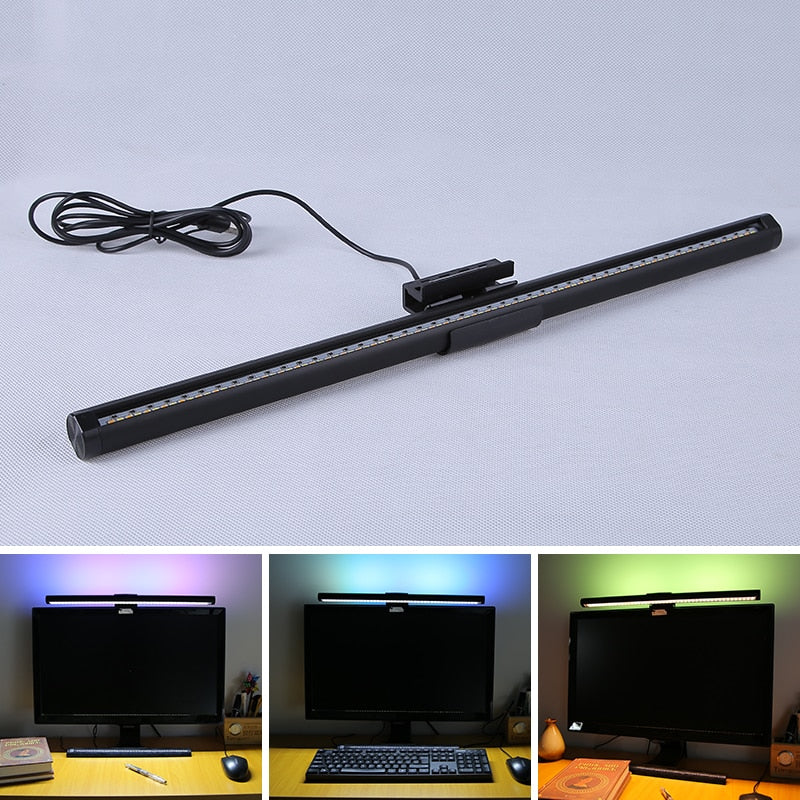 Pc Monitor Computer Desk Lamps For Dimming Led Lamp Magnetic Office Lights Monitor Stepless Hanging Light Bar for Pc Screen RBG