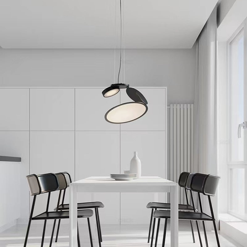 Art Deco LED Pendant Lights Novelty Restaurant Office Hanglamp Cord Hanging Height Adjustable Unique Bedroom Foyer Pendant Lamp