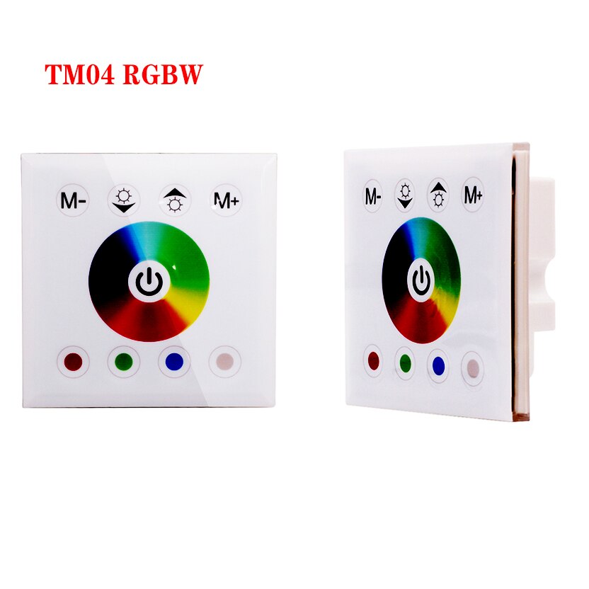 RGB/RGBW wall mounted Touch Panel Controller glass panel dimmer switch Controller DC12V-24V