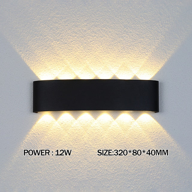 2W 4W 6W 8W 10W 12W LED Wall Light Outdoor Waterproof Modern Nordic style Indoor Wall Lamps Living Room Porch Garden Lamp