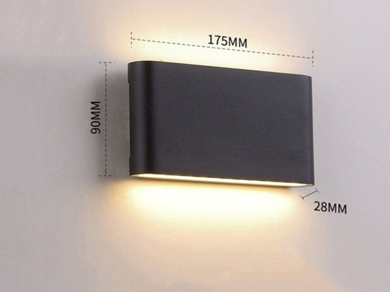 Magdalyn Outdoor Wall Lamp Aluminum Home Decoration Porch Sconce Up Down Building Fixtures Nordic Interior Waterproof Led Light