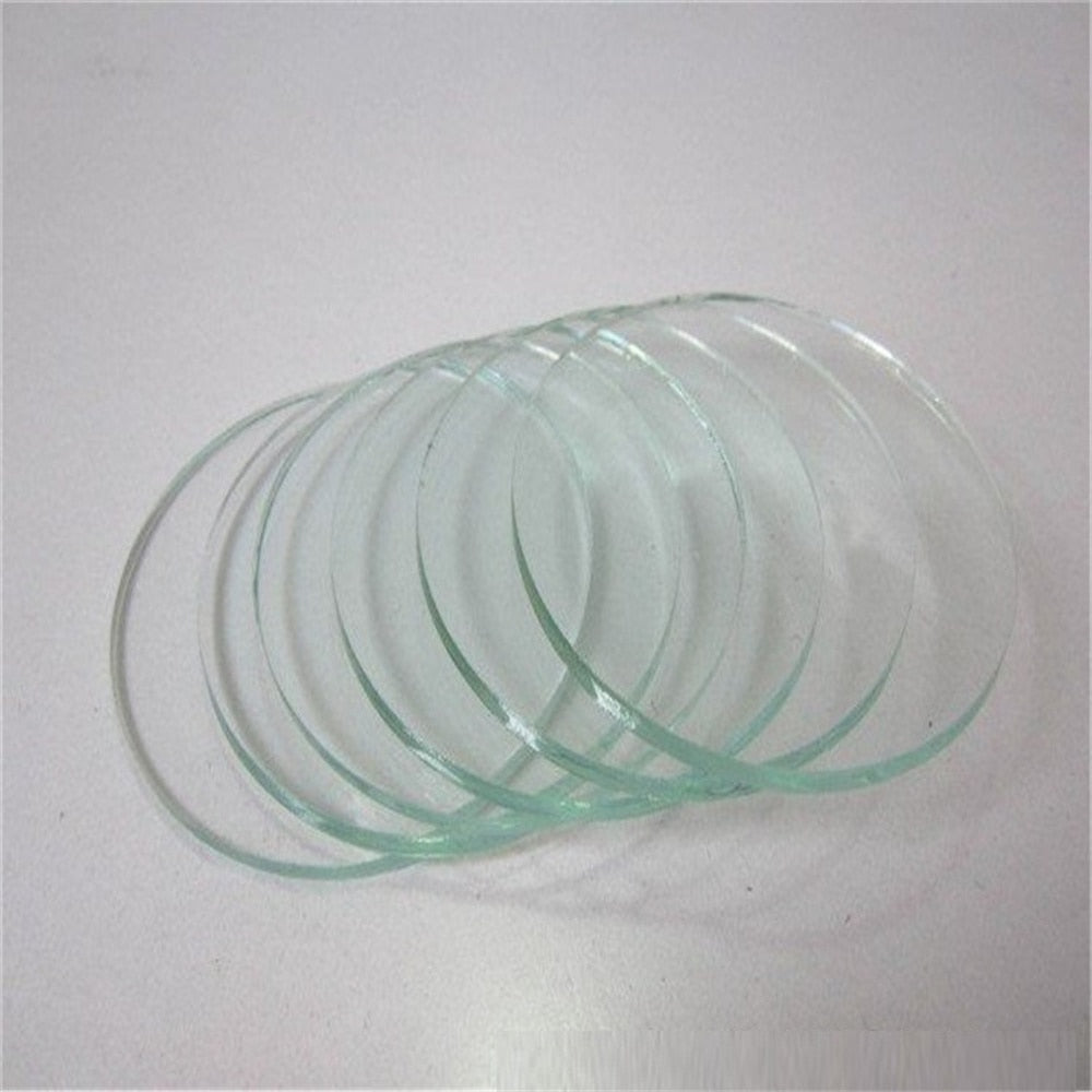 Diameter 97mm 90mm 79mm 74mm 70mm 67mm Glass Lens Round Flat Lens for LED Torch Downlight Flashlight Headlamp