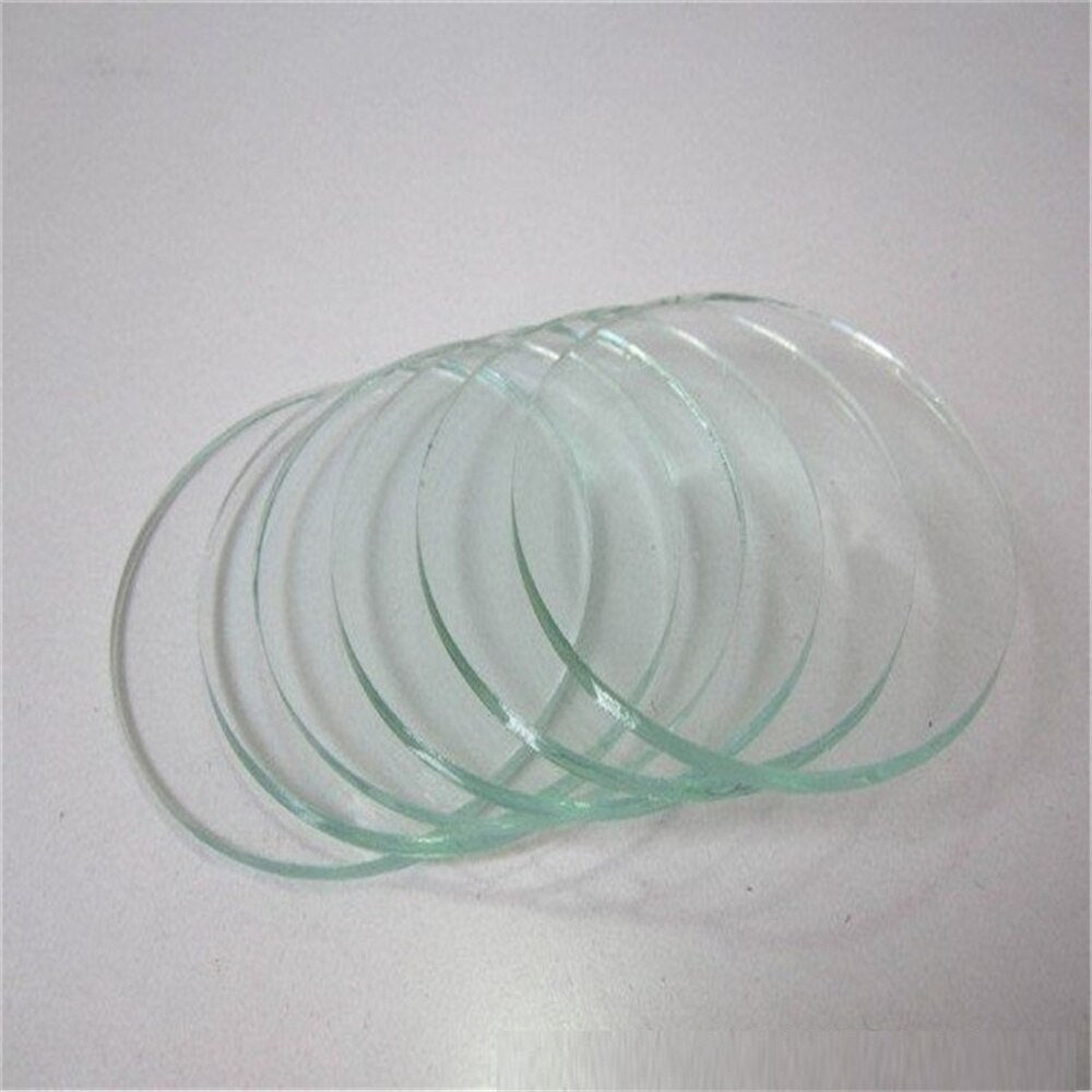 Diameter 97mm 90mm 79mm 74mm 70mm 67mm Glass Lens Round Flat Lens for LED Torch Downlight Flashlight Headlamp