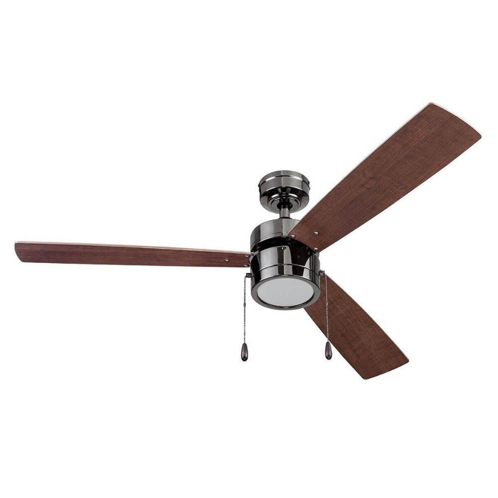 52" Madrona Indoor Ceiling Fan, Painted Gun Metal Ceiling Fans Room Decor Home Fan Ceiling Fan with Led Light